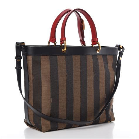 fendi pequin stripe tote bag|fendi designer handbags.